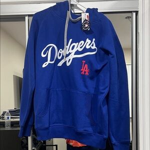 Antigua official merchandise Royal Blue Dodgers Hoodie